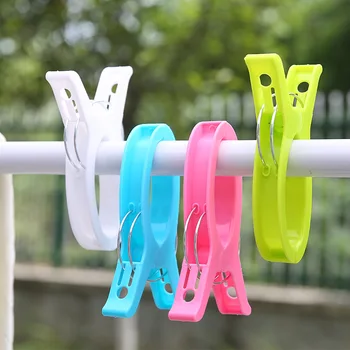 

Plastic Color Clothes Pegs Beach Towel Clamp Laundry Clothes Pins Large Size Drying Racks Retaining Clip Organization