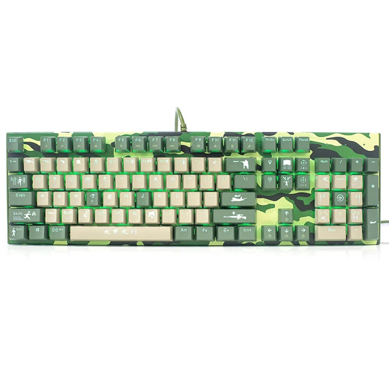 

104 Keys Macro-programming Mechanical Gaming Keyboard With Blue Switch For Gamer USB Wired Keyboard For PC/Laptop