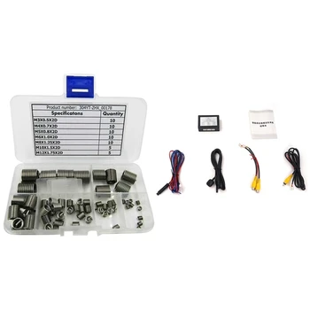 

1 Set M3-M12 Car Thread Repair Insert Kit Set & 1 Set Video Channel Converter Auto Switch Control Box