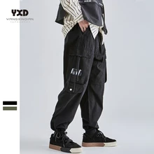 

New Autumn 2021 Men Cargo Pants For Man Streetwear Pocket Hip Hop Pants Mens Fashion ArmyGreen Jogger Track Pants Casual Trouser