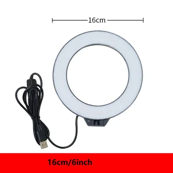 

6inch Mini Selfie LED Video Ring Light Lamp For YouTuber Tik Tok Photo Photography Studio