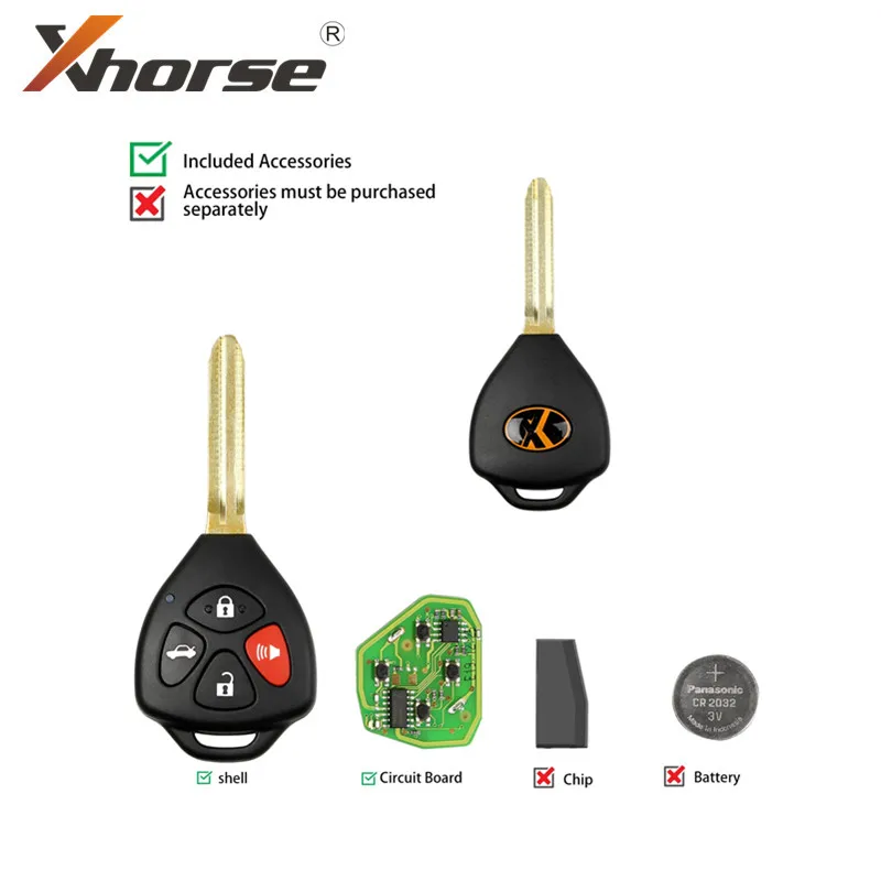 Ключ Xhorse XKTO02EN для Toyota 1 шт.| |