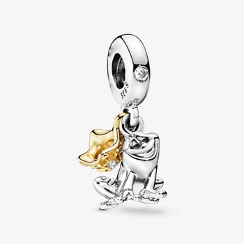 

2019 New Original 925 Sterling Silver Bead Princess Frog Prince Dangle Charm Fit Bracelet Bangle DIY Women Jewelry