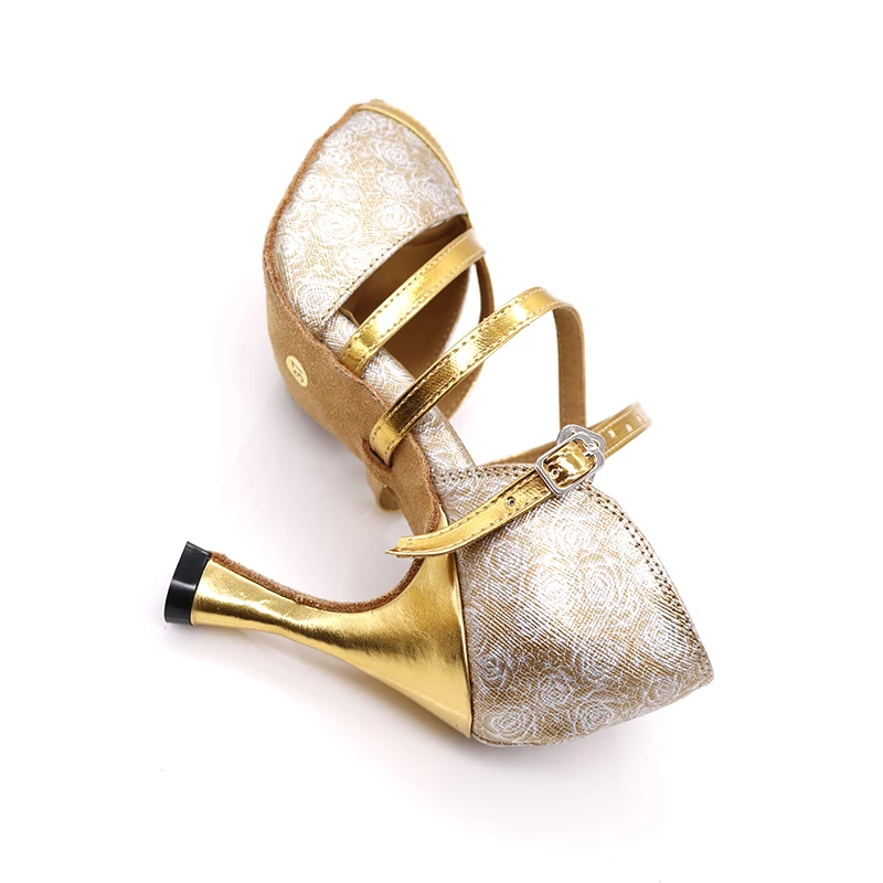 Samisoler Glitter Cut-Outs shoes woman latin dance shoes tango jazz dance shoes salsa Ballroom Fashion shoes dance salsa shoes
