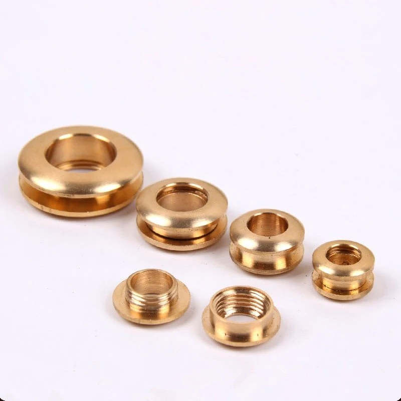 Eyelet Grommet Ring Kit Eyelet Grommet Ring Grommet Eyelet Kit Screw Back Eyelets Metal Eyelet Buttons Solid Brass screw back Eyelets with washer grommets Leather Craft accessory For bag garment shoe clothes jeans decoration