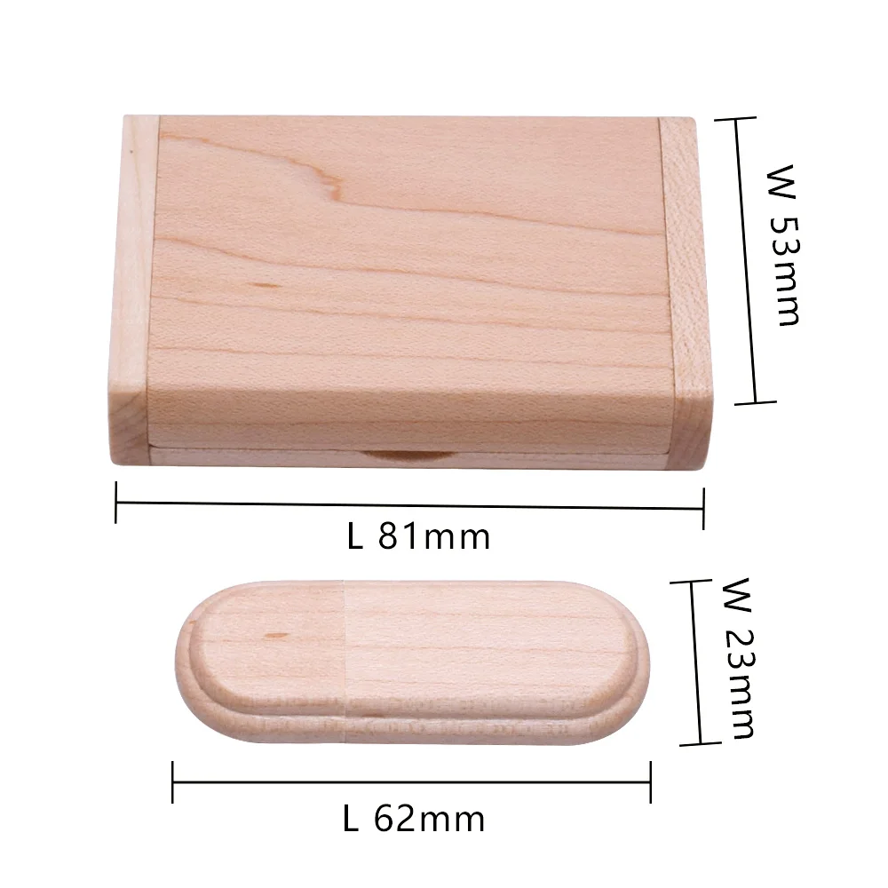 USB флеш накопитель Maple Wood 3 0 с коробкой 128 ГБ 64 u диск Пользовательский логотип