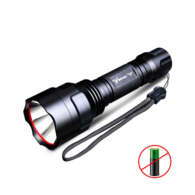 Black YAGE 332C свет факела led тактический фонарик трех режимах CREE led аккумуляторная фонарик 200-500 М фонарик для 18650 - Испускаемый цвет: Black