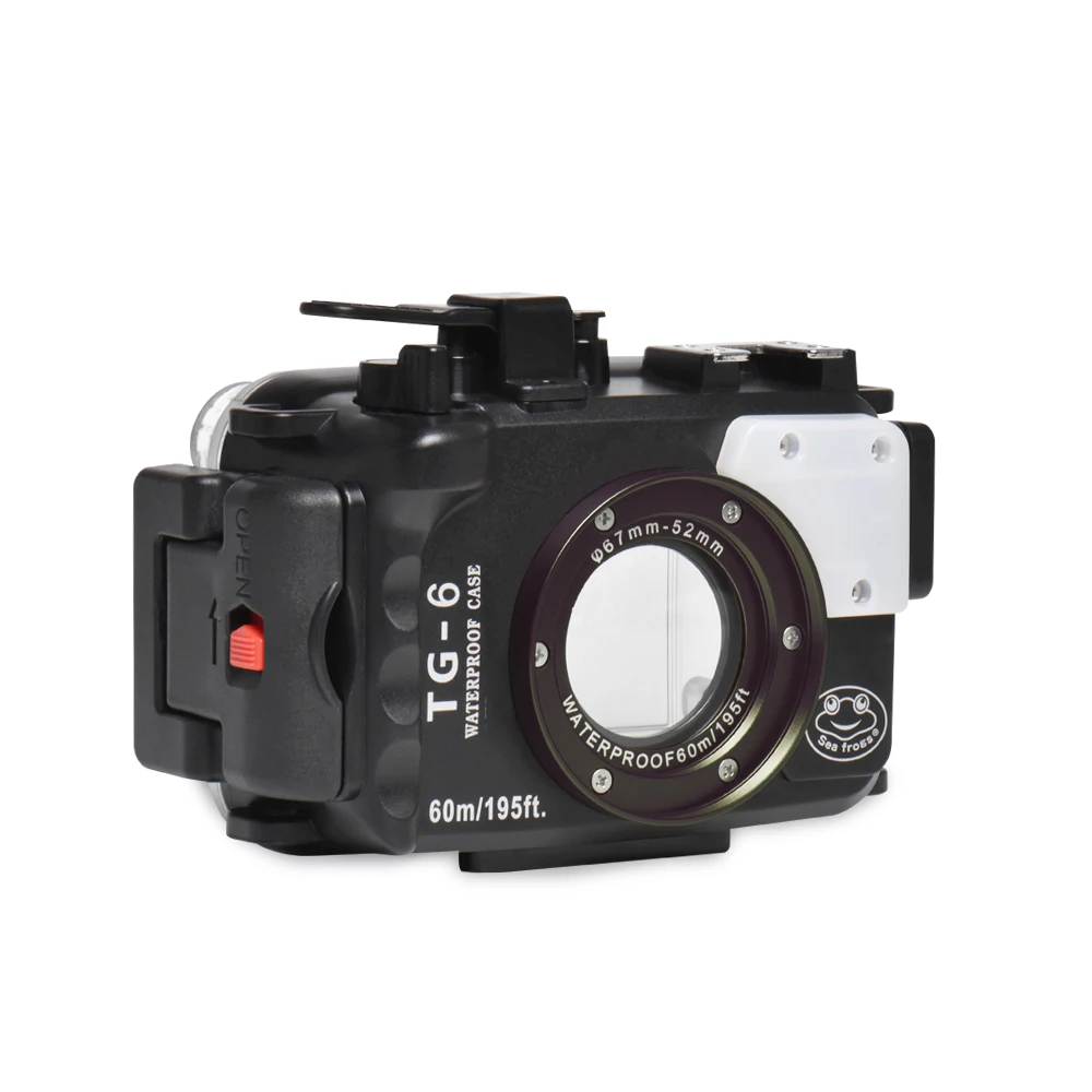 Mcoplus WP-TG6 For Olympus TG-6 Case 60m/195ft TG6 Underwater Diving Camera Housing Waterproof with Dual Fiber-Optic ports | Электроника