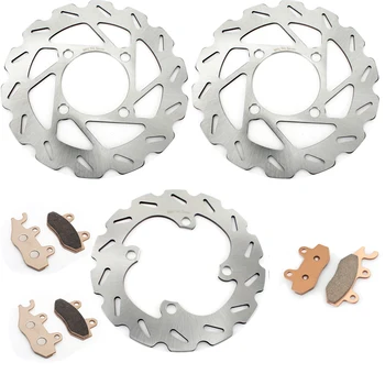 

BIKINGBOY ATV Front Rear Brake Discs Disks Rotors Pads For Polaris Outlaw 450 09-10 Outlaw 500 06-07 Outlaw 525 S / IRS 08-10