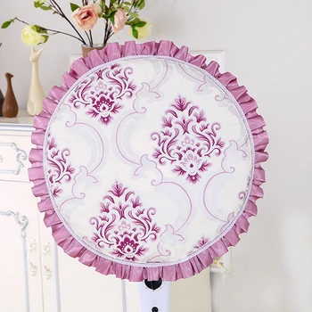 

Diameter 48cm Household Electric Fan Dust Cover Polyester Printing Dust Cover Washable Round Floor Fan Dust Cover Home Decor