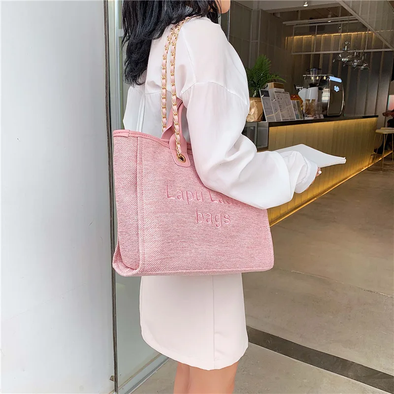 

Net Red Bag Women 2019 New Wave Joker Large Capacity Student Canvas Bag Ins Hand Bill of Lading Shoulder Messenger Bag Hand Bag