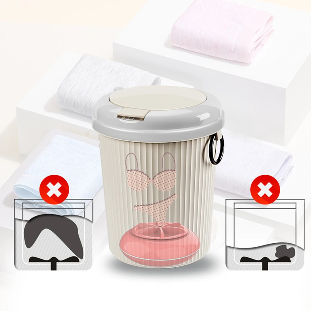 Portable 8L Automatic Washing Machine USB Charging Mini Cleaning Machine Clothes Washer for Pants Socks Underwear Home Travel