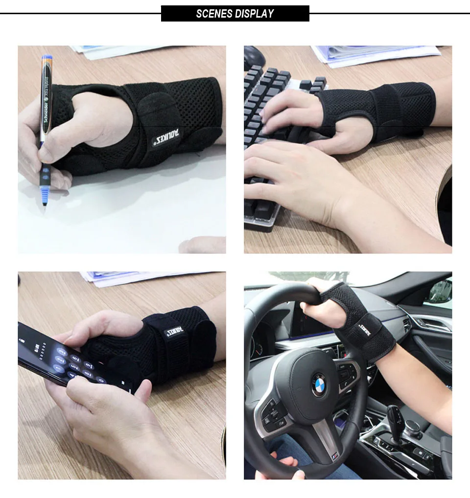 ZYKORT Lot De 2 Attelles De Soutien Pour Poignet, Bande