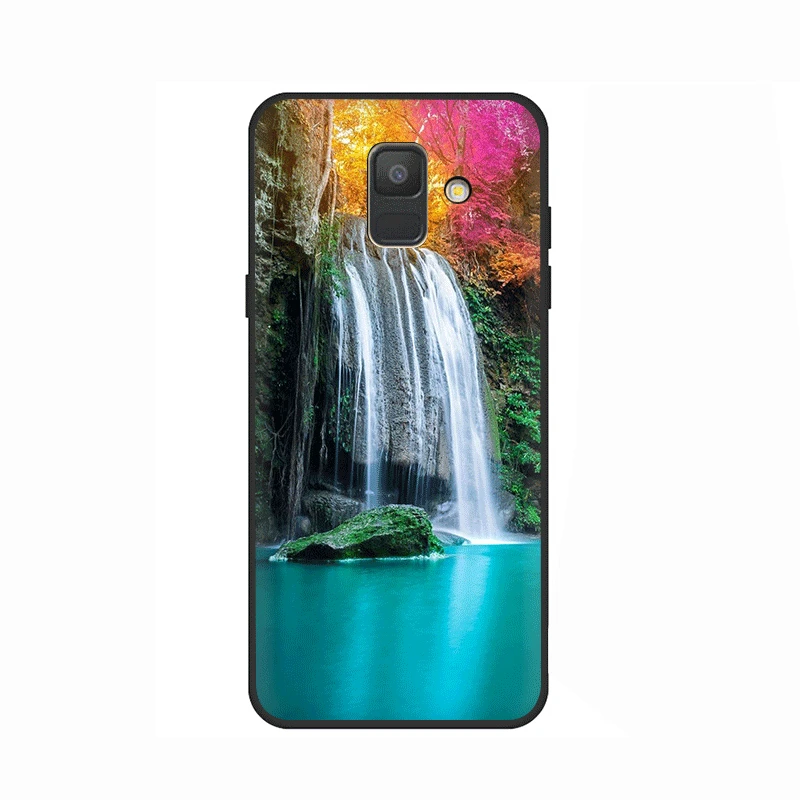 B11 Водопад природные пейзажи Мягкий силиконовый чехол для телефона для samsung GaLaxy A3 A5 A6 A7 A8 A9 A10 A30 A40 A50 A70 J6 - Цвет: B11