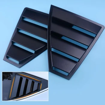 

Rear Quarter Side Window Louvers Vent Cover Trim Panel Window Blinds Triangular for Hyundai Elantra 2019