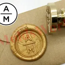 Индивидуальные инициалы воск печать штамп, пользовательские монограммы свадебные приглашения уплотнения запечатывание воск штамп Custome