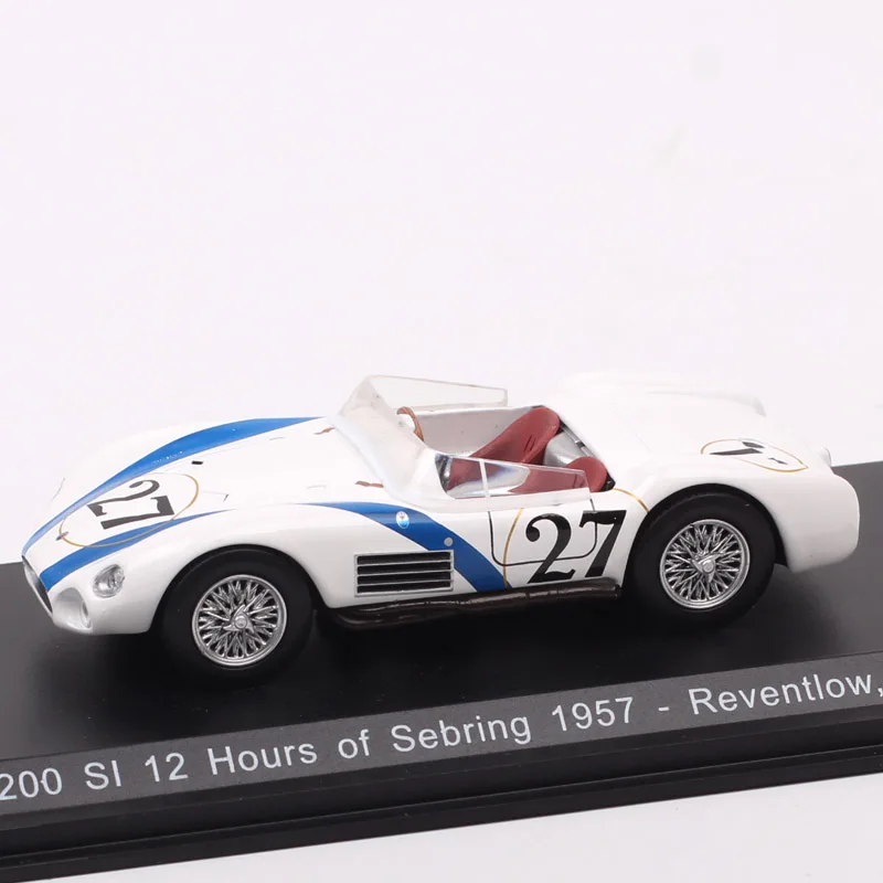 Масштаб 1:43 винтажная Maserati Tipo 200SI 12 часов Sebring 1957 No.27 Reventlow Pollack GP гоночная