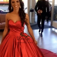 Роскошное милое Красное Атласное плиссированное платье с открытой спиной бальное платье vestido de 15 anos Vestidos De Quinceaneras