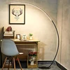 C Shade Floor Lamp Diamable Led Lighting Nordic Black Wthite Corner Floor Lamp Bedroom Decor Living Room Lamp Stand Lighting ► Photo 3/6