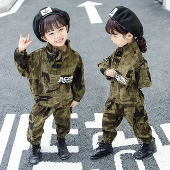 

Baby 2pcs Set Sport Suit Military Uniform Children's PUBG Sets Boy Girls Clothes Camouflage Suit for Kids Casual Clothing Suit