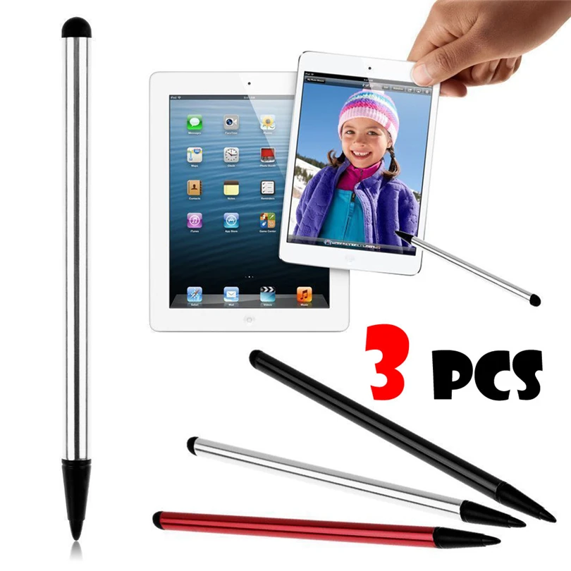 3 шт ручка для тачскрина стилус Универсальный для iPhone для iPad для samsung резистивный емкостный стилус для планшет телефон Android PC A4