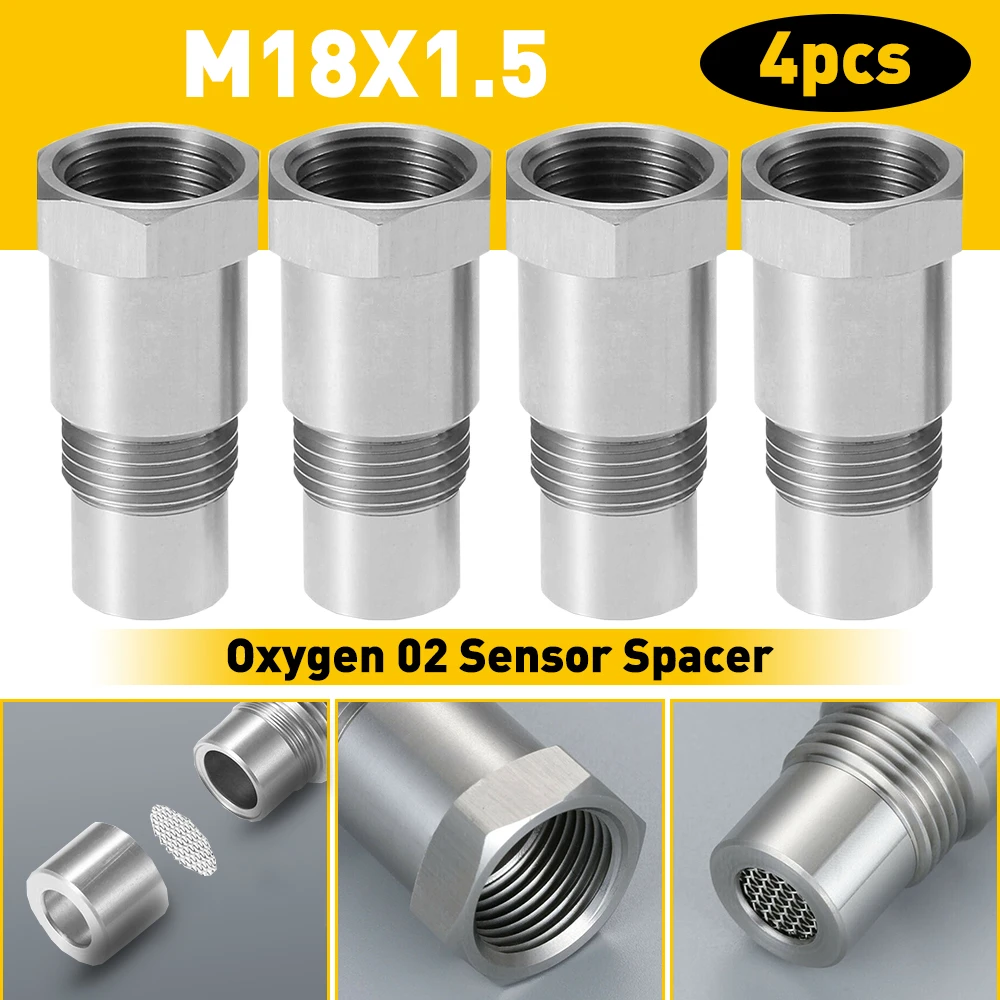 4pcs O2 Oxygen Sensor Spacer M18x1 5 Extender Spacer Adapter Bung Catalytic Converter For Bmw E46 E39 E90 F10 E87 E36 E30 E60 Exhaust Gas Oxygen Sensor Aliexpress