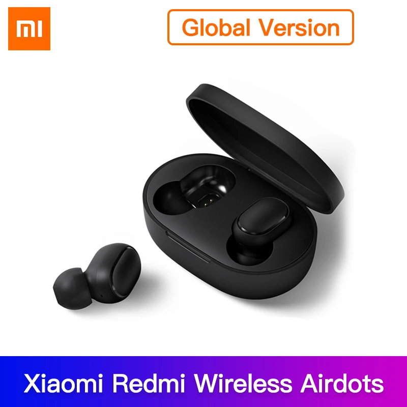 Xiaomi Redmi Airdots глобальная версия Опциональные TWS наушники стерео беспроводной шумоподавление с микрофоном громкой связи AI Bluetooth 5,0