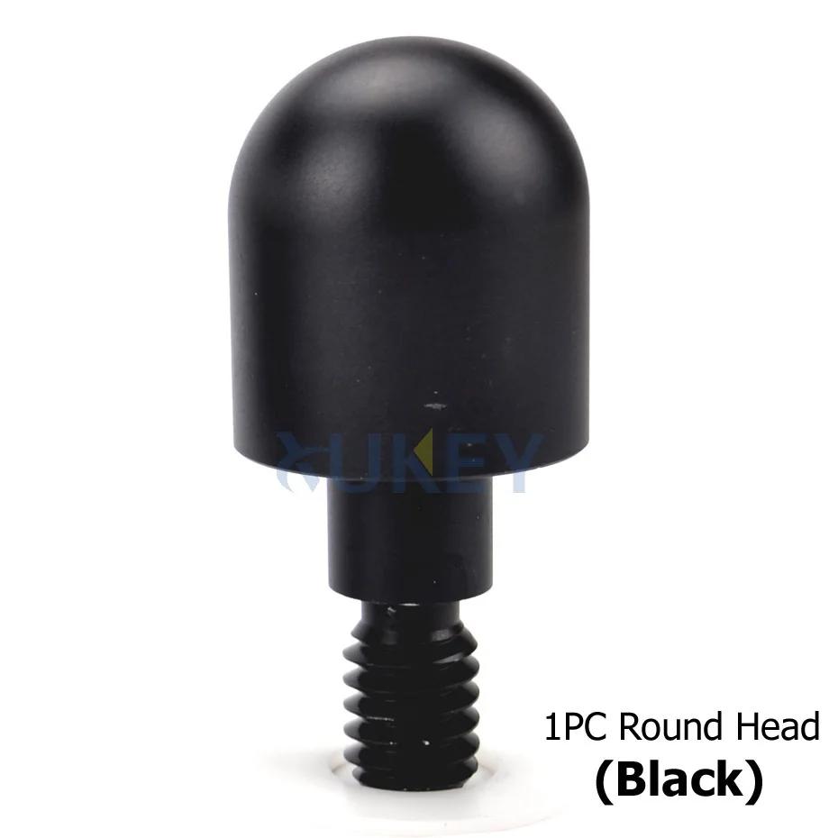 1Pc Black Круглый автомобильный Бампер протектор, защитный предохранитель для Benz SMART Fortwo 451 2008- анти столкновения передний задний безопасный комплект - Название цвета: 1Pc Black