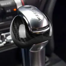 

For Ford Mustang 2015-2019 Central Control Gear Shift Handle Headgear Imitation Carbon Fiber Suit Sticker Car Accessories
