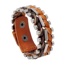 Коровьей кожи в стиле ретро браслет в стиле панк Для мужчин браслет состояние Для мужчин t, ювелирное изделие, подарок