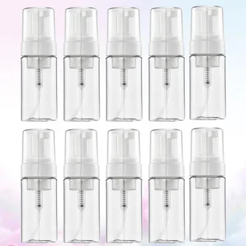 

10pcs Portable Sparkling Bottles Makeup Pump Bottle Empty Bottles Transparent Subpackaging Bottle for Daily Use (100ml)