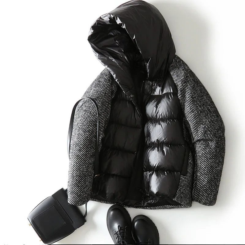 Women's Down Coat Short Duck Down Puffer Jacket