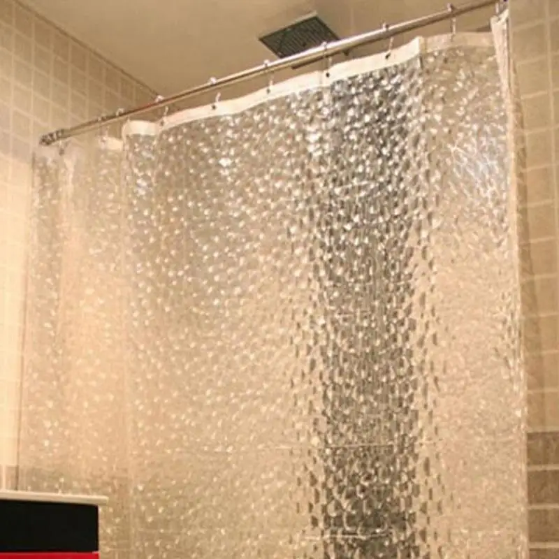 1,8/2 метра водостойкая душевая занавеска s 3D волна EVA полупрозрачная ванная комната Плесень Доказательство ванная душевая занавеска