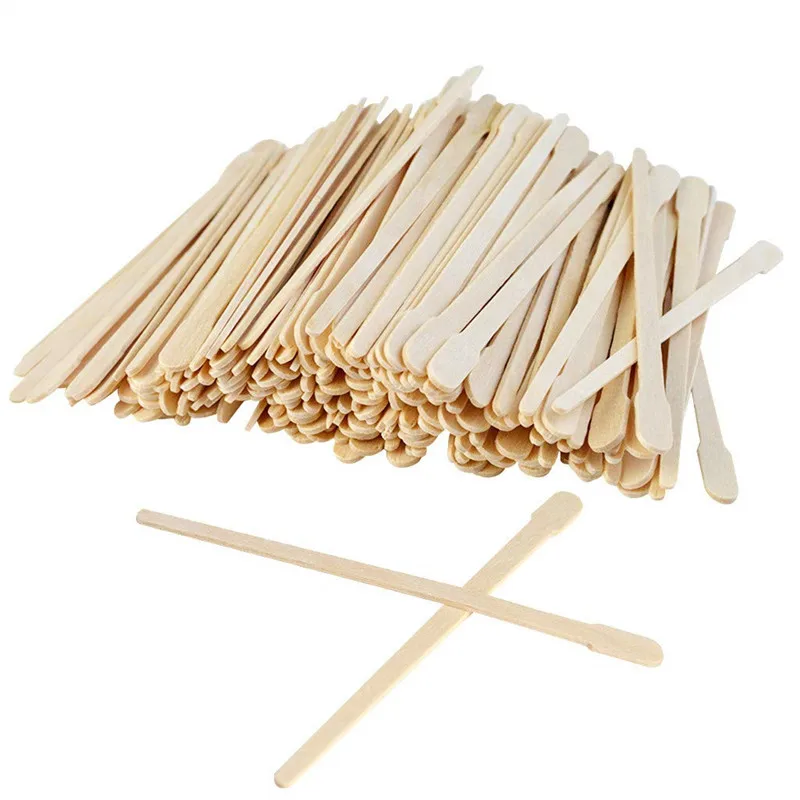 Customized Logo 1000pcs Large Wooden Wax Sticks Wood Waxing Craft Sticks  Spatulas Applicators for Hair Removal Eyebrow and Body - AliExpress