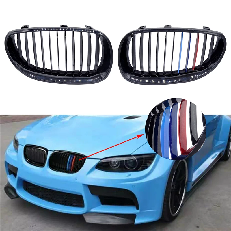 1 пара для BMW 5 серии E60 E61 M5 2004-2009 520d 525 автомобильный Стайлинг передняя решетка