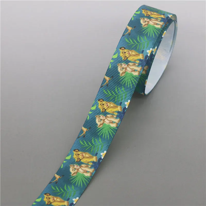 DHK 50 ярдов Фламинго король напечатанный Grosgrain ленточный аксессуар Hairbow головной убор украшение «сделай сам» оптом OEM S1155 - Цвет: 10158