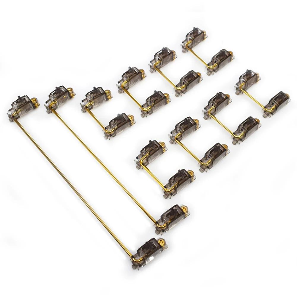 

Original Gateron PCB Stabilizer INK V2 Mechanical Keyboard Gold-plated Steel Wire Translucent 6.25X 2X 7X 7u 6.25u 2u DIY Gamer