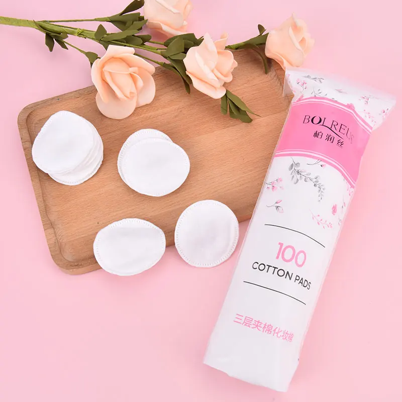Cotton Pads makeup cotton pads Round 100% Cotton Simply Soft Make Up Nail Polish Remover 100PCS