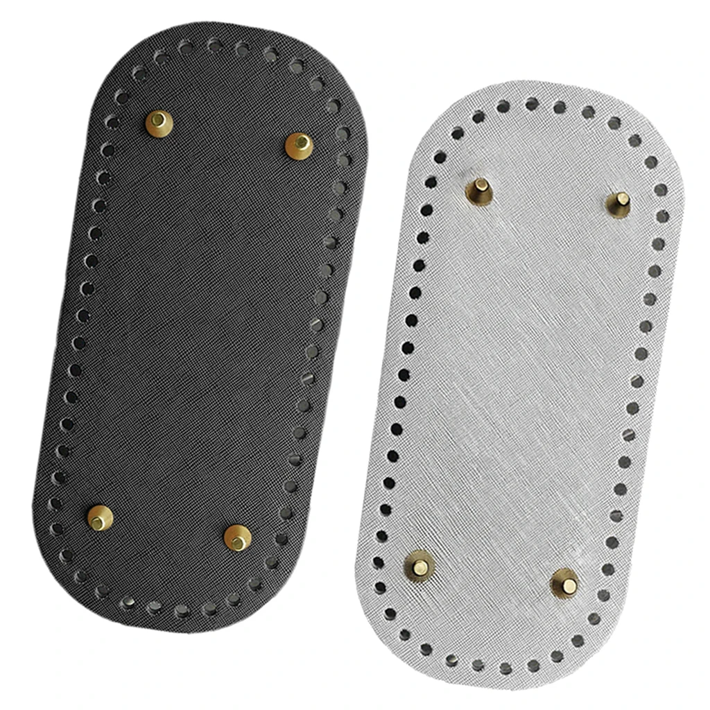 2x Leather DIY Knitting Bags Bottom Mat Pad Bag Shaper Cushion Pad Insert Replacement Bag Making Accessory 2x Leather DIY Knitting Bags Bottom Mat Pad Bag Shaper Cushion Pad Insert Replacement Bag Making Accessory