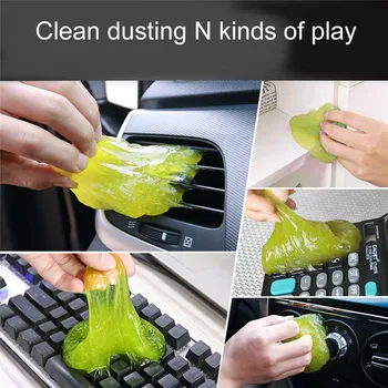 

2pcs Magic Super Soft Sticky Dust Cleaning Gel Computer Car Laptop Keyboard Universal Dust Cleaner TD326