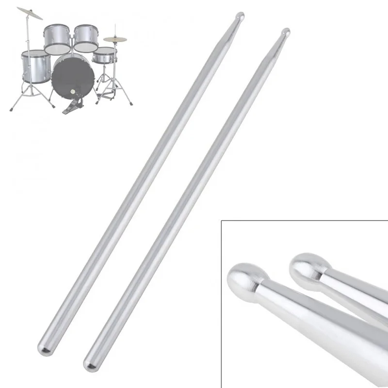 

Musical Accessories Practical Jazz Drum Practicing Strength Endurance Exercises Aluminium Alloy Drum Sticks For Dumb