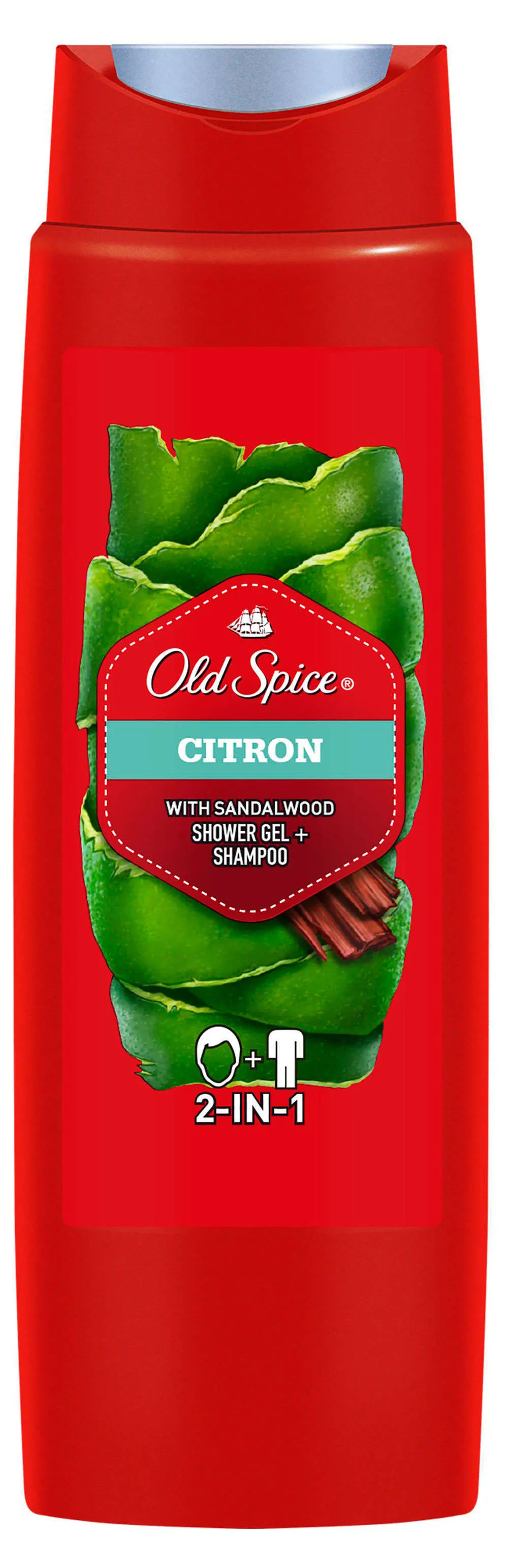 Гель для душа и шампунь 2в1 «Природный аромат Citron» Old Spice, 400 мл