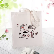 Вместительная сумка для покупок сумка текст канва для DIY сумки из натуральной кожи на каждый день Применение изготовленным на заказ логосом печати эко многоразовая утилизация иллюстрации