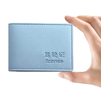 

Driver License Holder Cover PU Leather Car Driving Documents Business ID Card Holder Solid Pass Certificate Card Travel Wallet