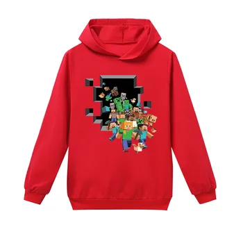 

2020explosion game cartoon pattern children's sweater hoodie children's clothing Minecrafted Spring and autumn, winter Softening