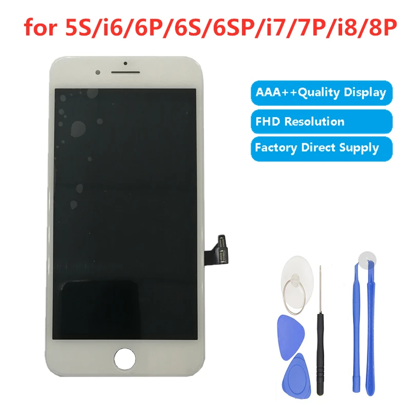 

AAA+++ Quality LCD Display For Pantalla iPhone 4 4S 5 5S 6 LCD Screen for iphone 6s screen replacement touchscreen for iphone7P
