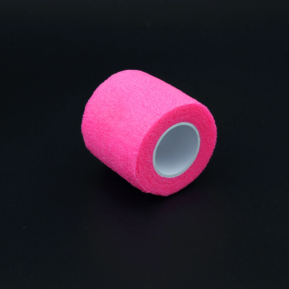 Hot Pink Татуировка Sensi обертывание ручка Крышка Спортивная обертывание бинты рулоны-50 мм х 4,5 М-24 шт - Цвет: Hot Pink