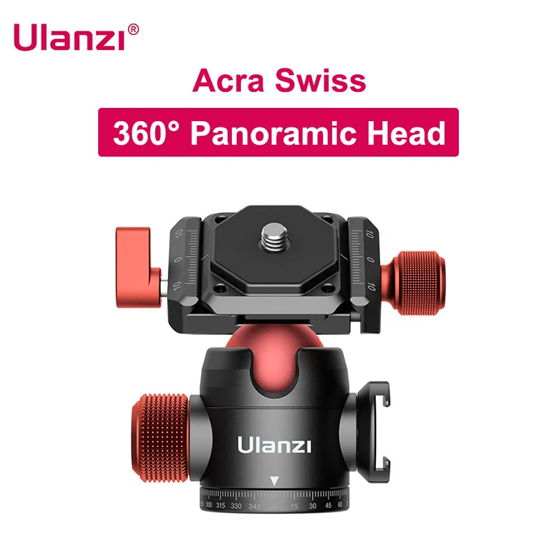 Ulanzi U-70 U70 Tripod Head Cold Shoe Panoramic Ball Head Adapter Bracket for Camera Tripod Flash microphone Accessories