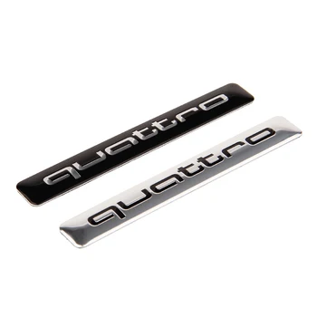 

Quattro Car sticker for Audi A3 A4 A5 A6 A7 A8 S3 S4 S5 S6 S7 S8 RS3 RS4 RS5 RS6 Sport Emblem Aluminum Alloy Badge Accessories