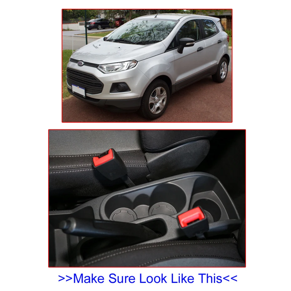 Для Ford Ecosport 2013- черный Центральный магазин коробка подлокотник чехол